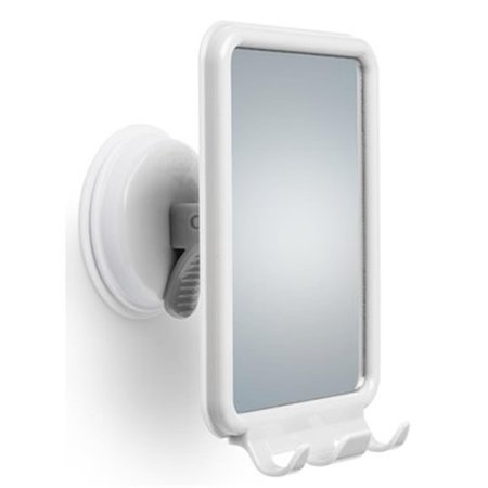 CUBICULUM USA Safe Er Grip Shower Mirror, White CU2668456